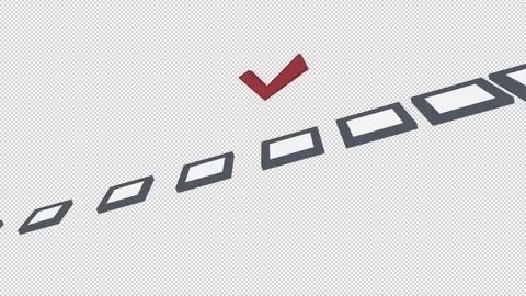 Election. Animation of a check mark in t... | Stock Video | Pond5