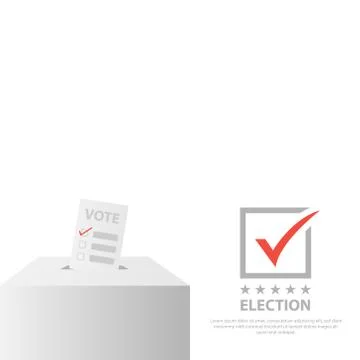 Election background vector illustration design isolated on white background Stock-Illustration