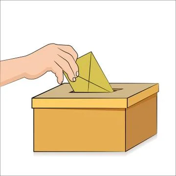 Election ballot and voting Stock Illustration