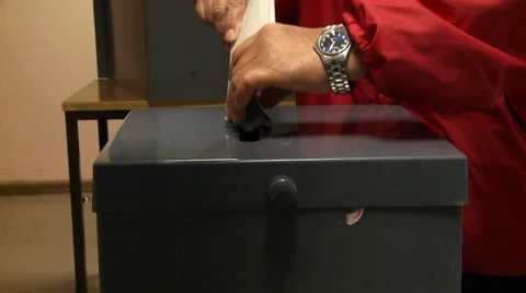 Election ballot box Stock Footage 34267653