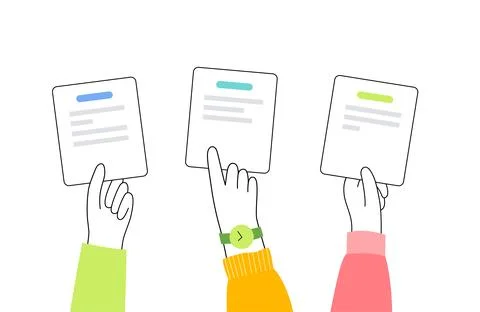 Election ballot choice Stock Illustration