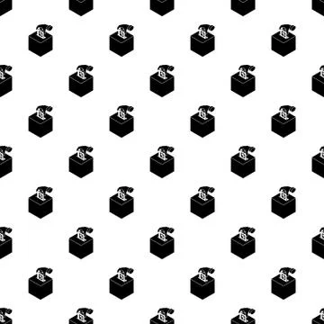 Election box pattern seamless Stock Illustration