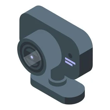 Election camera icon isometric vector. Vote booth 스톡 일러스트