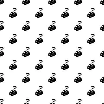 Election candidate pattern vector seamless Stock Illustration