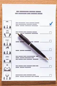 Election of a candidate Stock Photos