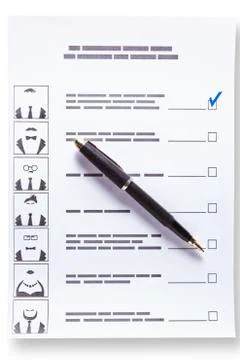 Election of a candidate Stock Photos