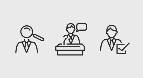 Election Candidates Stock Illustration