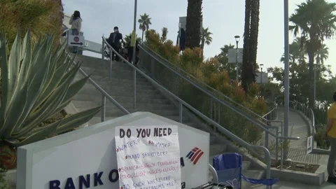 Election Day 2020: Voting At Dodgers Stadium Stock Footage 142481626