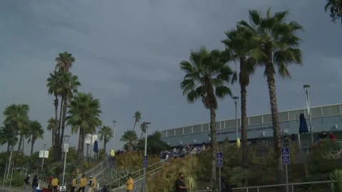 Election Day 2020: Voting At Dodgers Stadium Stock Footage 142481716