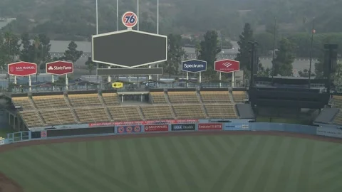 Election Day 2020: Voting At Dodgers Stadium Stock Footage 142483826