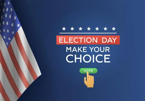 Election Day Choice Background Stock Illustration