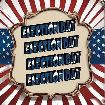 Election day Illustrazione stock