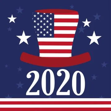 Election day poster Stock Illustration