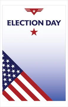 Election day template Stock Illustration