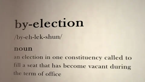 By-Election Definition Stock Footage 240455836
