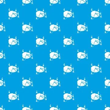 Election diagram pattern vector seamless blue 库存插图