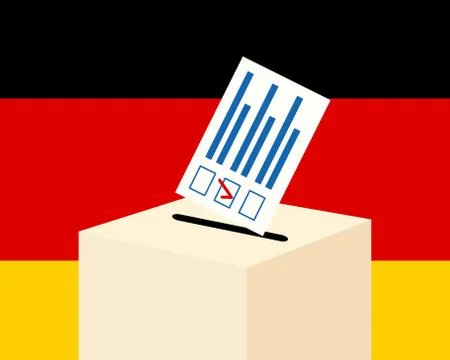 Election in Germany concept. Stock Illustration