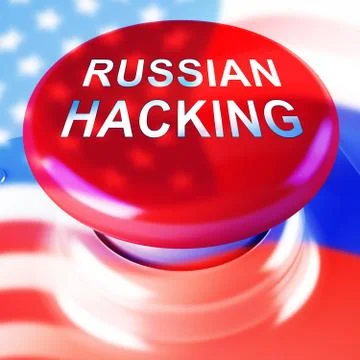 Election Hacking Russian Espionage Attacks 3d Illustration Stock Illustration