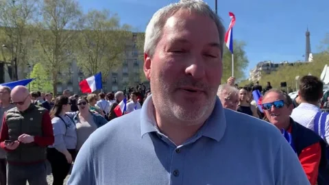 "The election has been stolen from us," Le Pen acolytes cry out at Paris protest Stock Footage 306008285