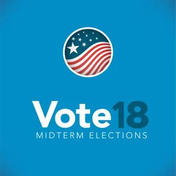 Election header banner with Vote Stock Illustration