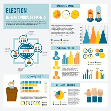 Election Icon Infographic Stock Illustration