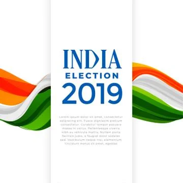 Election of india concept poster Stock Illustration