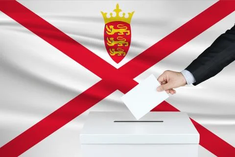 Election in Jersey. Foto stock