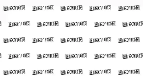 Election kinetic Typography Animation, Black Pattern Echo Motion Video stock 201446405