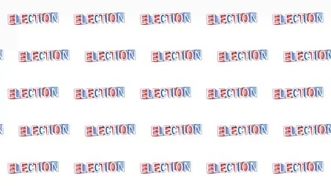 Election kinetic Typography Animation, Red Blue Pattern Echo Motion Video stock 201446408