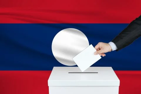 Election in Laos. Foto stock