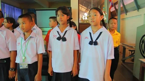 Election Leader Student in Elementary school, Students Recommend Stock Footage 50856862