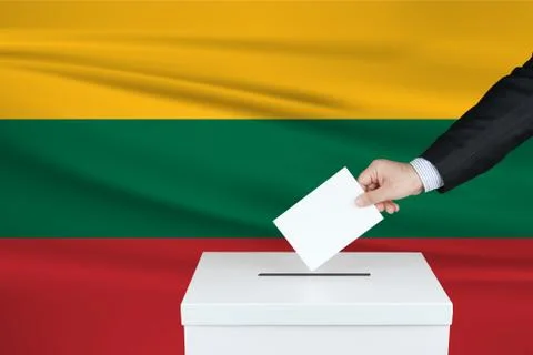 Election in Lithuania. Foto stock