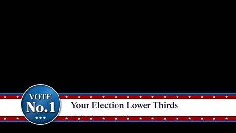 Election Lower Third 스톡 After Effects