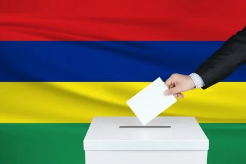 Election in Mauritius. Stock Photos