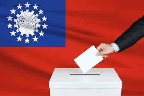 Election in Myanmar. Stock Photos