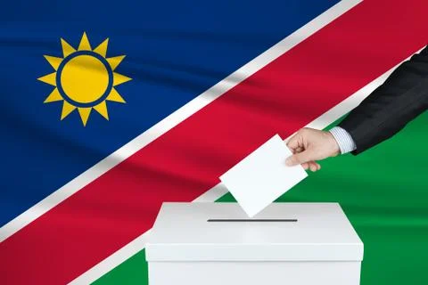Election in Namibia. Stock Photos