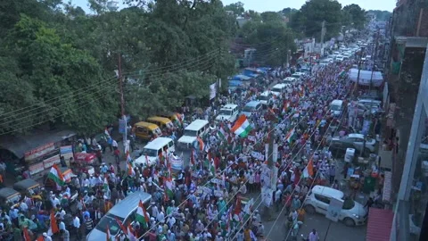 Election rally in India. Stock Footage 172185569