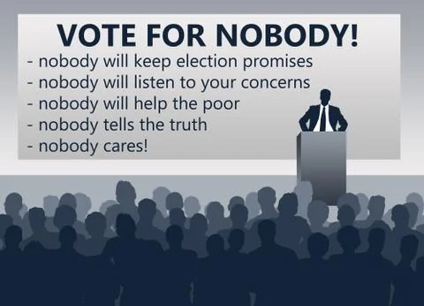 Election sarcasm Stock Illustration