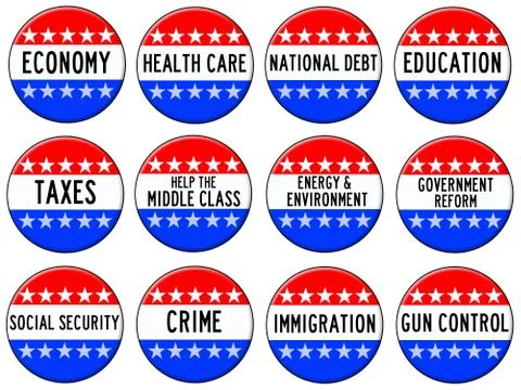 Election topics Stock-Illustration