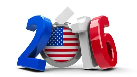 Election USA 2016 Stock Illustration