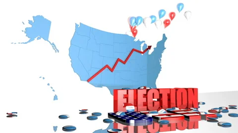 Election USA HD Stock Footage 41266416