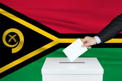 Election in Vanuatu. Stock-Fotos