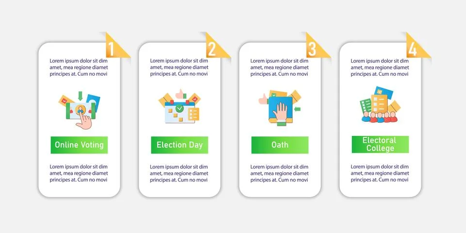 Election vector infographics Stock Illustration