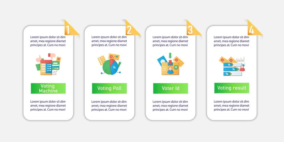 Election vector infographics Stock Illustration