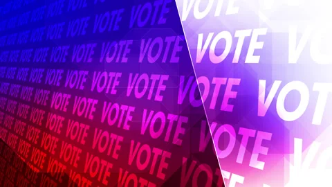 Election vote words background creative and stylish display of political Video stock 269100344