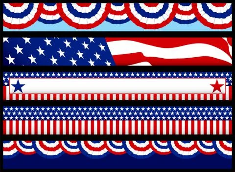 Election web banners Stock Illustration