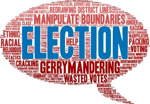 Election Word Cloud Ilustração Stock