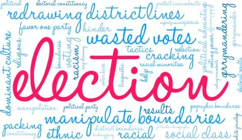 Election Word Cloud Stock Illustration