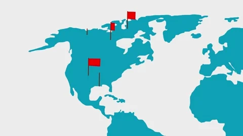 Elections 2024. US map with party rankings in states. Election battle. Elections Stock Footage 289560587