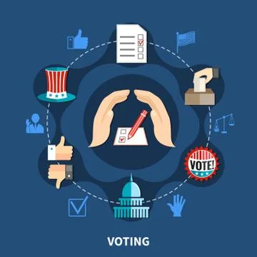 Elections Campaign Concept Stock Illustration